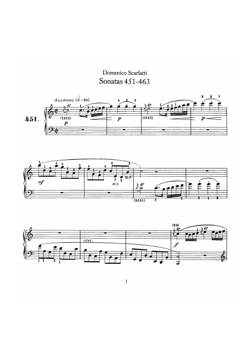 First page of Keyboard Sonata in C major