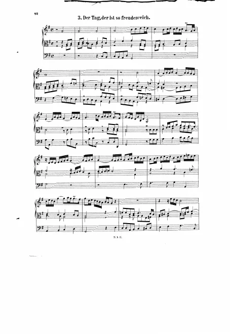 First page of Der Tag, der ist so freudenreich