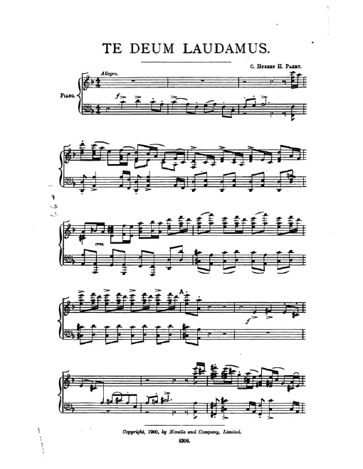 First page of Te Deum laudamus