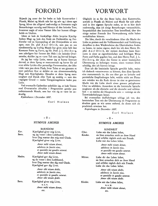 First page of Hymnus Amoris