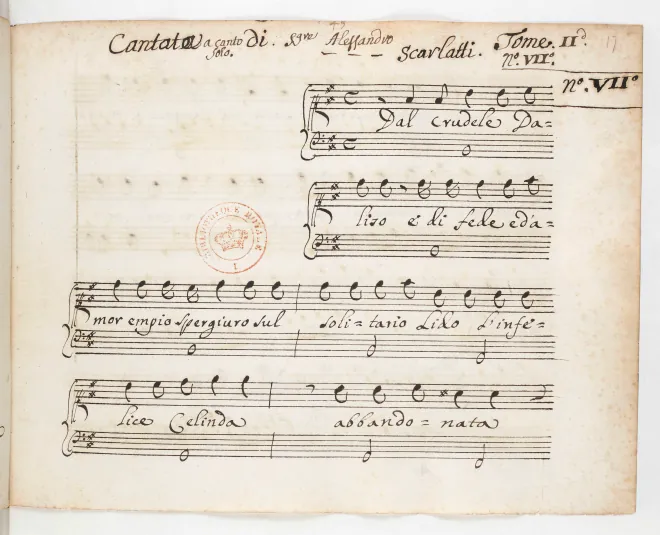 First page of Dal crudele Daliso
