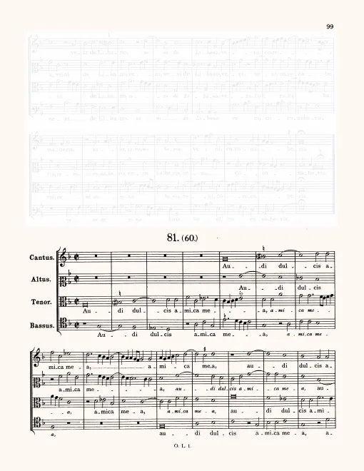 First page of Audi dulcis [filia] amica mea