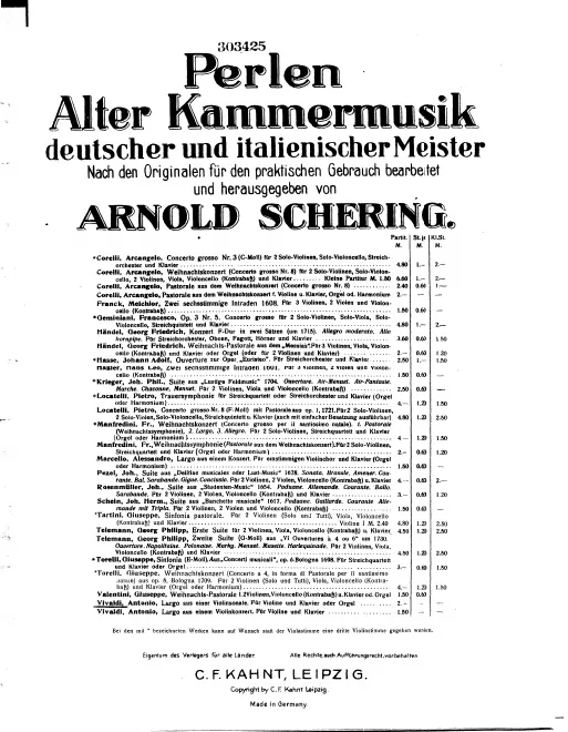 First page of Violin Sonata in C minor