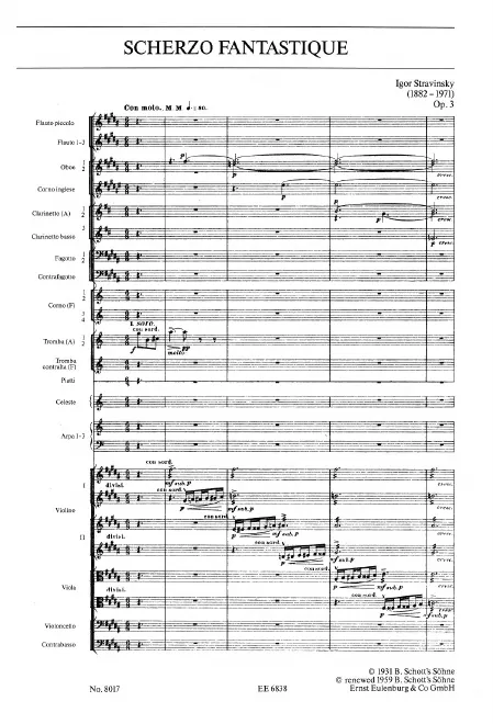First page of Scherzo fantastique