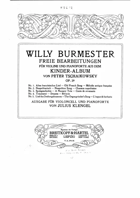First page of Children's Album