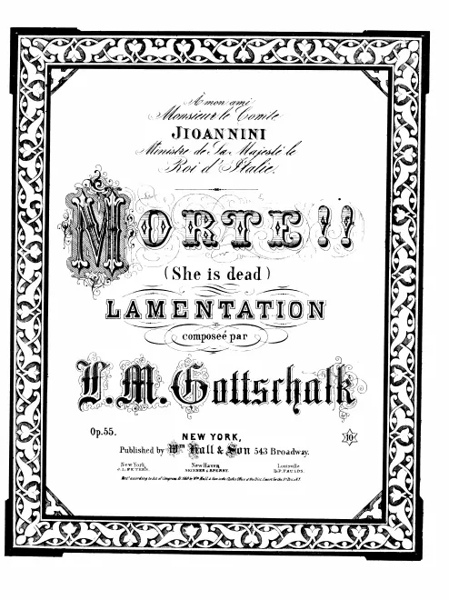 First page of Morte!!, Op.60
