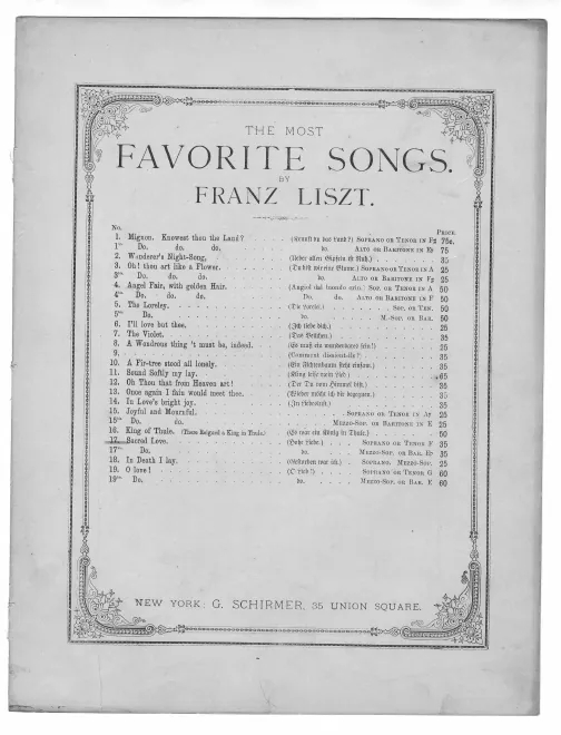 First page of Hohe Liebe