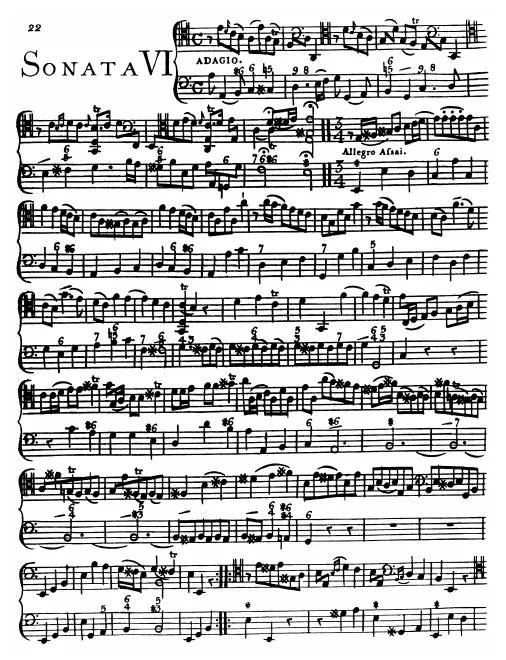 First page of Cello Sonata in A minor