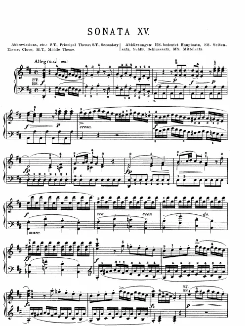 First page of Piano Sonata No.6
