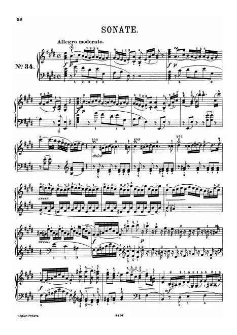 First page of Keyboard Sonata
