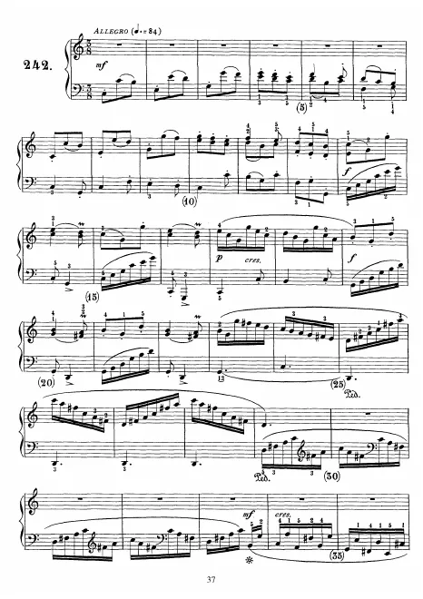 First page of Keyboard Sonata in C major