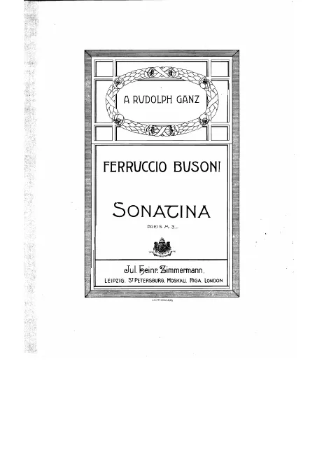 First page of Sonatina No.1