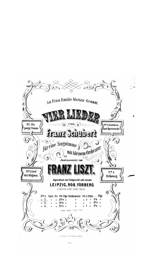 First page of 4 Lieder von Franz Schubert