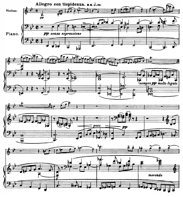 First page of Violin Sonata No.2