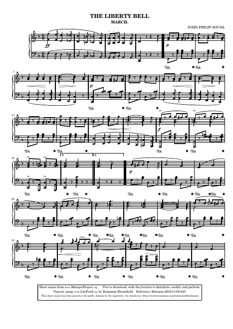 First page of Liberty Bell