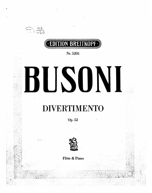 First page of Divertimento, Op.52, BV 285