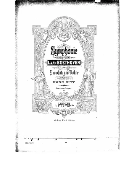 First page of Symphonien für Pianoforte und Violine