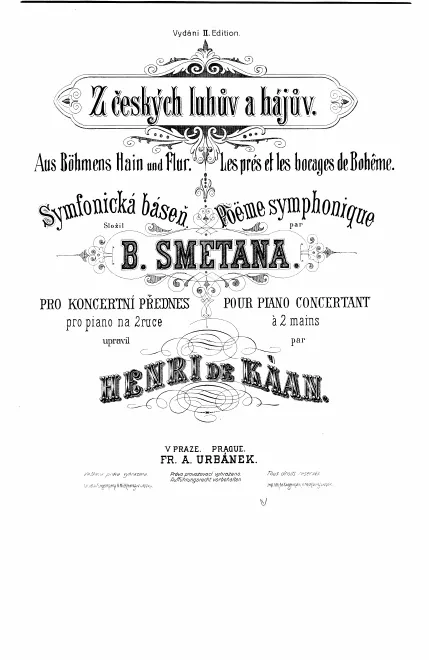 First page of From Bohemian Fields and Groves (From Bohemia's Woods and Fields)
