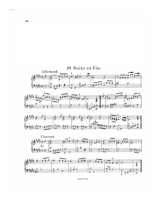 First page of Suite in C-sharp minor