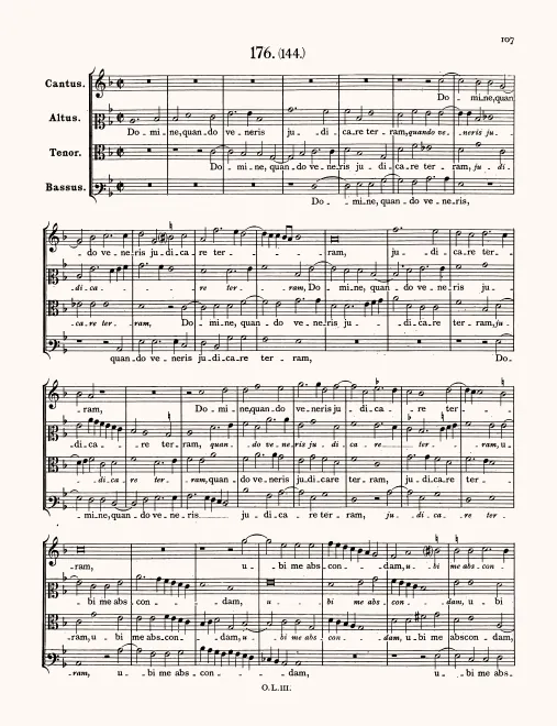 First page of Domine, quando veneris