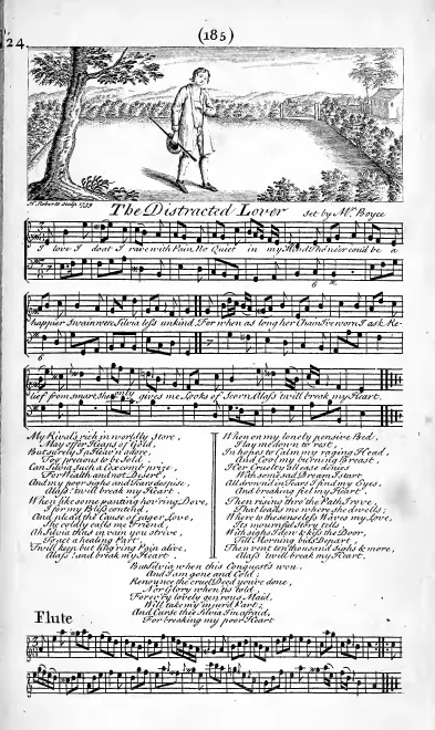 First page of The Distracted Lover