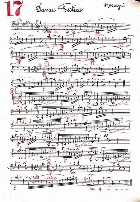 First page of Danza Esotica