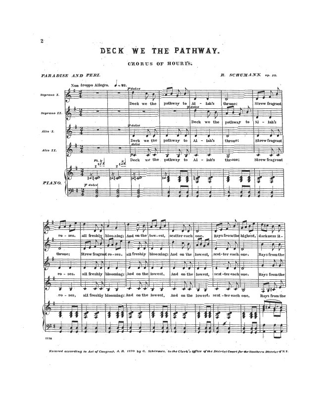 First page of Das Paradies und die Peri