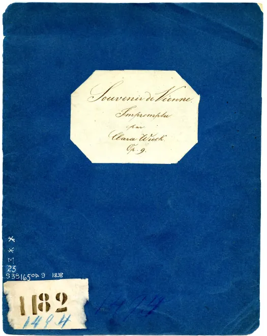 First page of Souvenir de Vienne