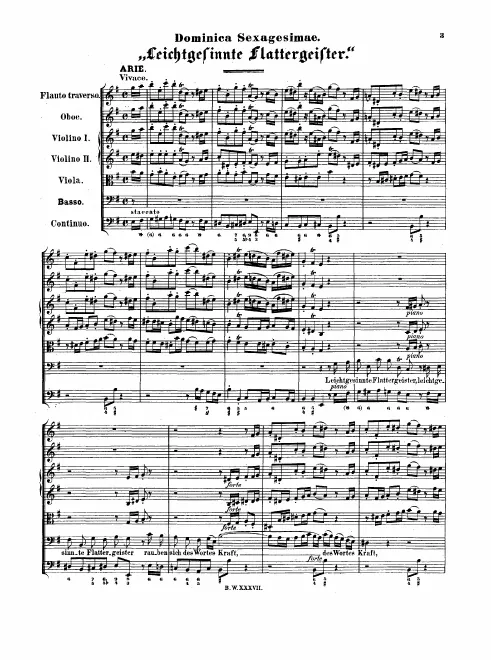 First page of Leichtgesinnte Flattergeister