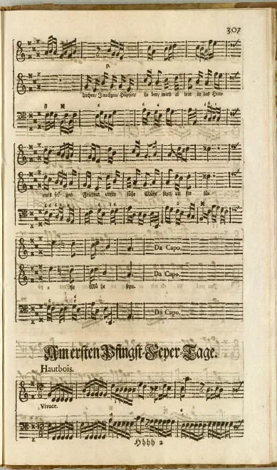 First page of Zischet nur, stechet, ihr feurigen Zungen