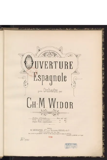 First page of Ouverture espagnole