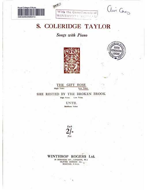 First page of The Gift Rose