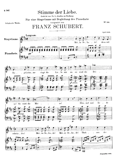 First page of Stimme der Liebe