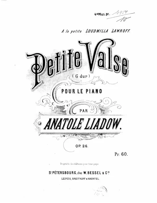 First page of Petite Valse