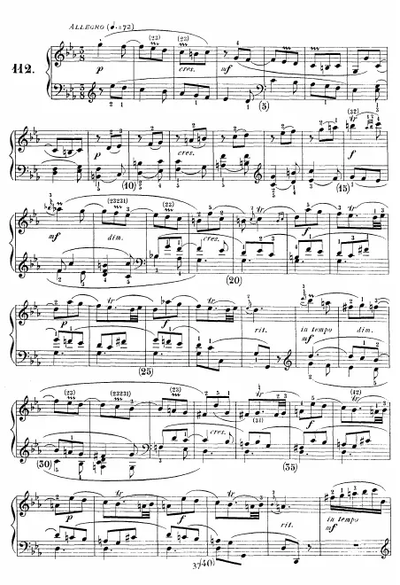 First page of Keyboard Sonata in C minor