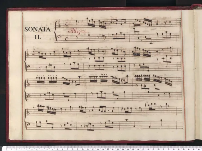 First page of Keyboard Sonata in A minor