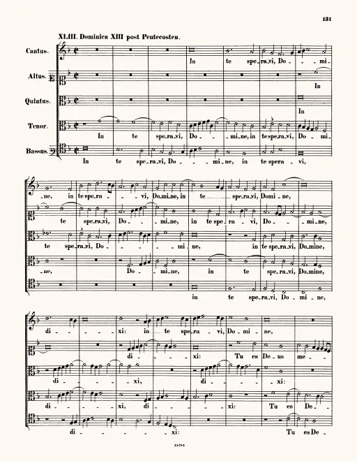 First page of In te speravi