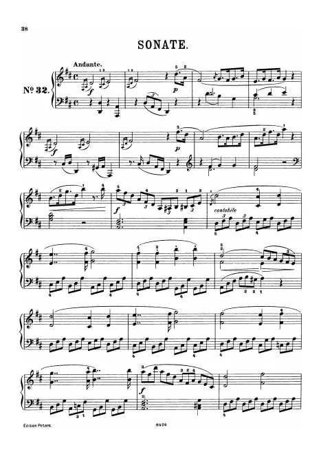 First page of Keyboard Sonata