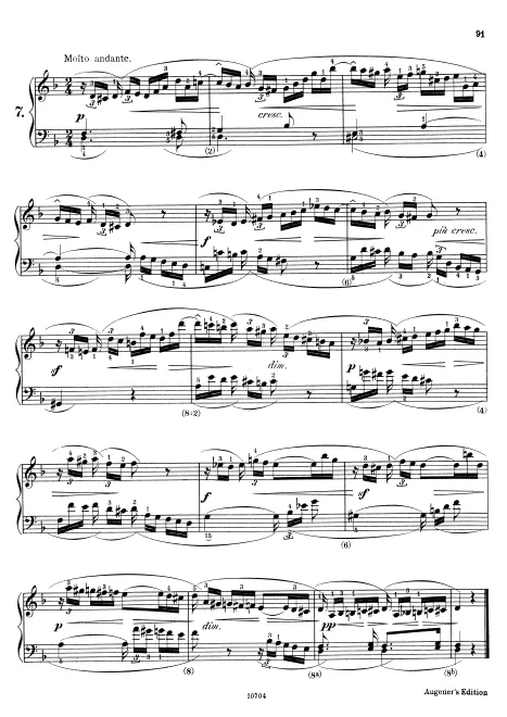 First page of Molto andante