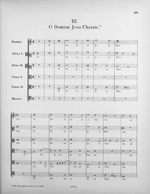 First page of O Domine Jesu Christe