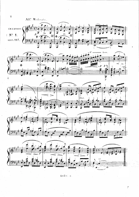 First page of Sonatina in A major