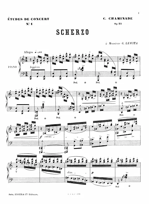 First page of Six études de concert
