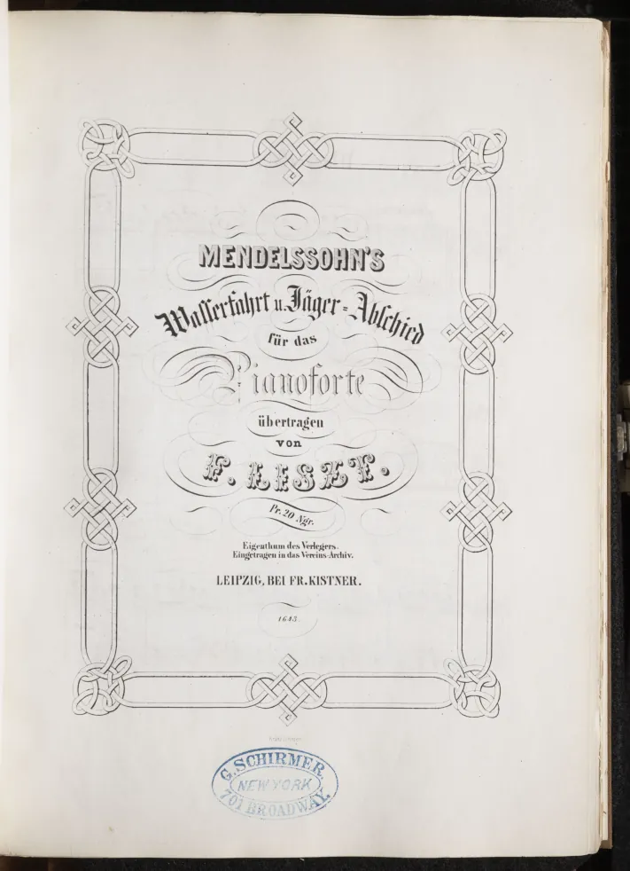 First page of Sechs Lieder