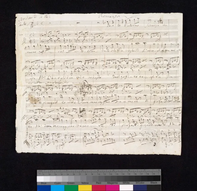 First page of Se a te d'intorno scherza