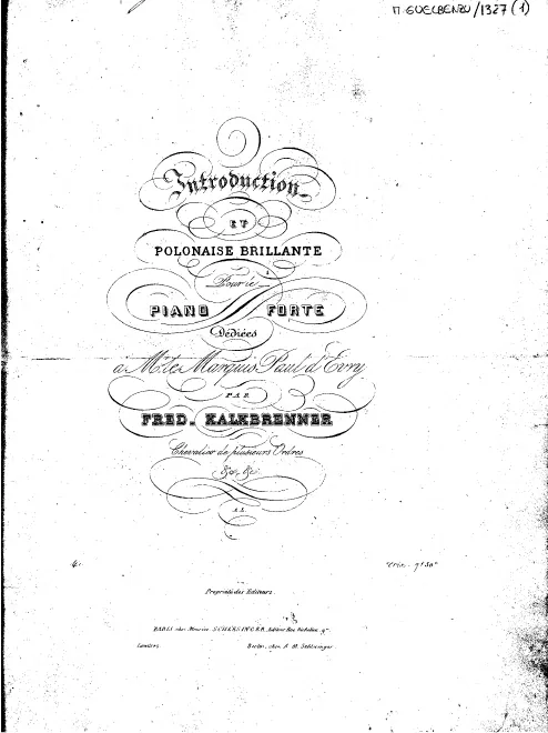 First page of Introduction et polonaise brillante