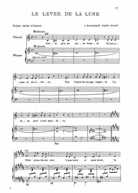 First page of Le lever de la lune