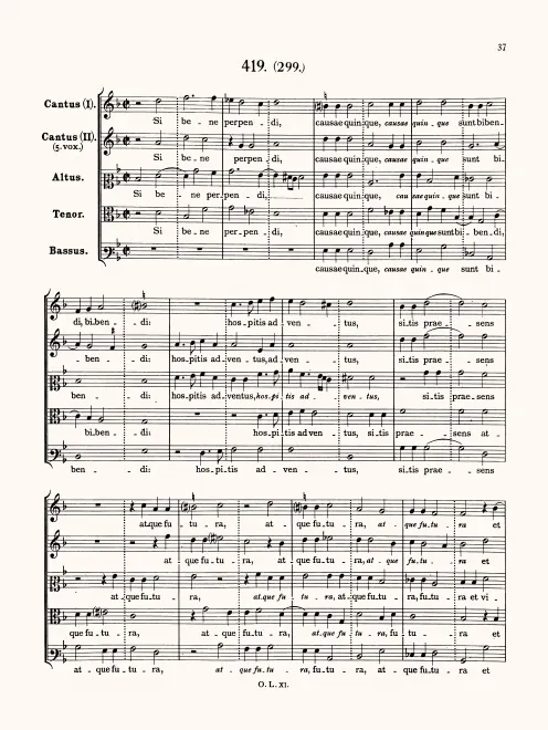 First page of Si bene perpendi