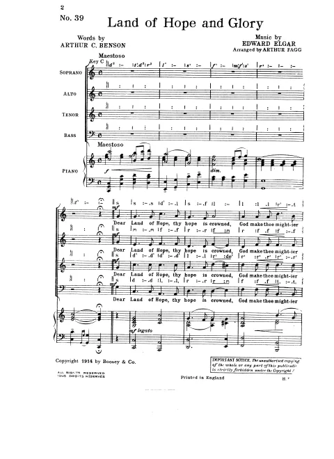 First page of Coronation Ode