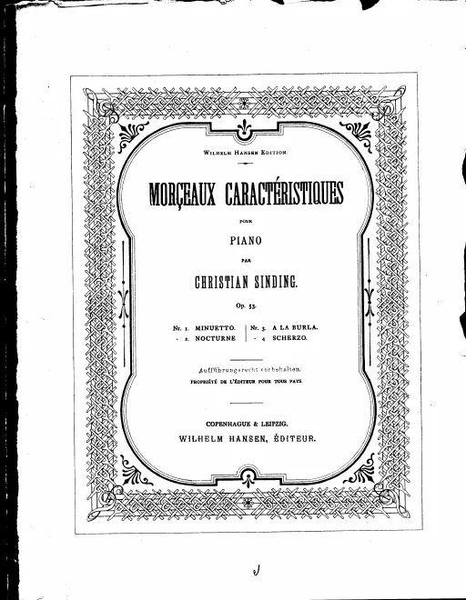 First page of 4 Morceaux caractéristiques