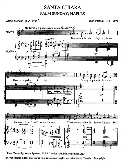 First page of Santa Chiara